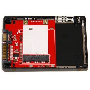 StarTech.com 2.5in SATA to Mini SATA SSD Adapter Enclosure - 1 x Total Bay - 1 x 2.5 Bay - Serial ATA