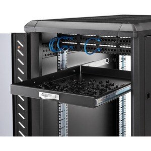 StarTech.com Ripiano 1U scorrevole per armadio server rack 19" - Cassetto estraibile/scorrevole con 55,8 cm di profondità 