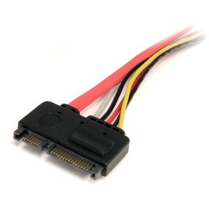 StarTech.com 12in 22 Pin SATA Power and Data Extension Cable - 1 x Male SATA - 1 x Female SATA - Red