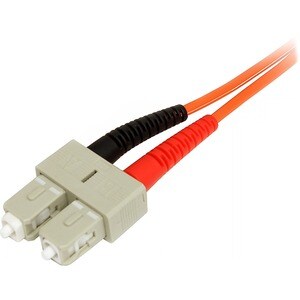StarTech.com 1m Fiber Optic Cable - Multimode Duplex 50/125 - LSZH Fiber Jumper Cord - LC/SC - 1 x LC Male Network - 1 x S