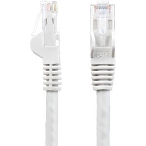 StarTech.com 100ft CAT6 Ethernet Cable - White Snagless Gigabit CAT 6 Wire - 100W PoE RJ45 UTP 650MHz Category 6 Network P