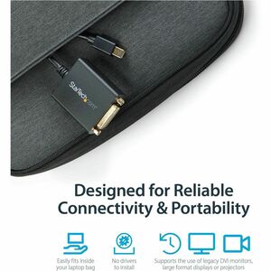 StarTech.com Mini DisplayPort® auf DVI® Adapter / Konverter (St/Bu) - Schwarz