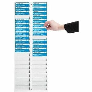 Pyramid 500-4 40-Pocket Employee ID Badge Rack - 40 x Card - 40 Pocket(s) - Compartment Size : 3.50" (88.90 mm) x 1" (25.4