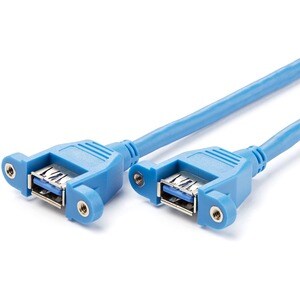 StarTech.com Cavo pannello USB 3.0 2 porte - Cavo USB A a collettore scheda madre F/F - Cable for Scheda Madre - Schermato