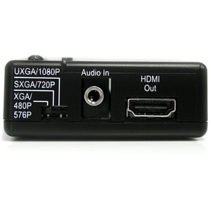 StarTech.com Composite and S-Video to HDMIÂ® Converter with Audio - Functions: Signal Conversion - PAL, NTSC - HDMI - S-Vi
