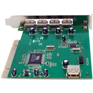 StarTech.com Adaptador Tarjeta PCI USB 2.0 de Alta Velocidad 7 Puertos - 4 Externos y 3 Internos - 7 Total USB Port(s) - 7