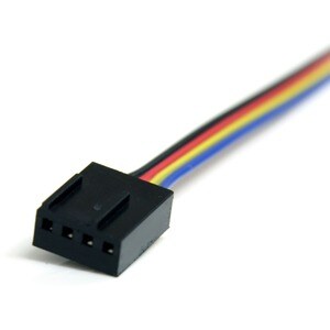 StarTech.com Cable de 0.3m de Extensión de Alimentación para Ventilador 4 Pines - Para CPU Fan - Molex / Molex - 1 Solamente