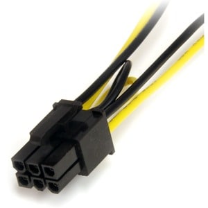 6IN DUAL SATA TO PCIE VIDEO CARD POWER CABLE 15PIN TO 6PIN