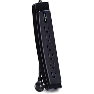 CyberPower CSP604T Professional 6-Outlets Surge Suppressor 4FT Cord and TEL - Plain Brown Boxes - 6 x NEMA 5-15R - 1350 J 