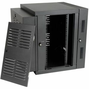 Tripp Lite by Eaton SmartRack 12U Switch-Depth Wall-Mount Small Rack Enclosure for Harsh Environments, Hinged Back - 12U R