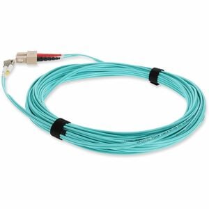 AddOn 3m LC (Male) to SC (Male) Aqua OM3 Duplex Fiber OFNR (Riser-Rated) Patch Cable - 100% compatible and guaranteed to work