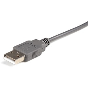 StarTech.com Data Transfer Adapter - 1 x 9-pin DB-9 RS-232 Serial - Male - 1 x USB 2.0 Type A - Male - Grey