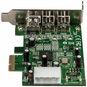 StarTech.com 3 Port 2b 1a LP 1394 PCI Express FireWire Card - Add 2 native FireWire 800 ports to your low profile/small fo