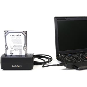 StarTech.com Single Bay USB 3.0 to SATA Hard Drive Docking Station, USB 3.0 (5 Gbps) Hard Drive Dock, External 2.5/3.5" SA