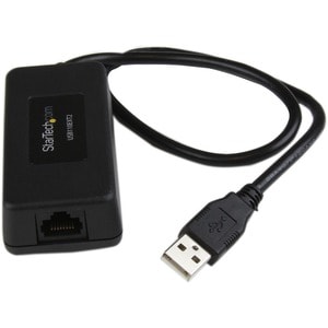 StarTech.com 1 Port USB over Cat5 / Cat6 Ethernet Extender - up to 131ft (40m) - 1 x USB - 40 m Extended Range - Plastic