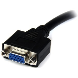 StarTech.com Adattatore cavo DVI a VGA da 20 cm - DVI-I maschio a VGA femmina - Cable for Dispositivo video, PC, MAC, Sche