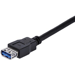 StarTech.com USB 3.0 Verlängerungskabel 1m - Stecker/ Buchse - Schwarz - 5 Gbit/s - Verlängerungskabel - Abschirmung - 28 