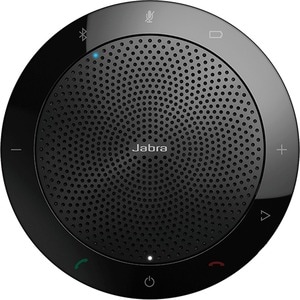 Jabra Speak 510 UC Wired/Wireless Bluetooth Speakerphone - Skype for Business - Black - 4 Meeting Persons Capacity - Omni-