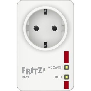 FRITZ!DECT 200 Schaltbare Steckdose mit Stromverbrauchsmessung, über die FRITZ!Box steuerbar (intelligente DECT-Steckdose/