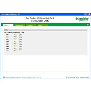 APC by Schneider Electric Dry Contact I/O SmartSlot Card - SmartSlot