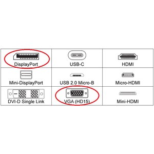 4XEM 9in DisplayPort To VGA M/F Adapter Cable - 1.18 ft DisplayPort/VGA Video Cable for Video Device, Monitor, Projector -
