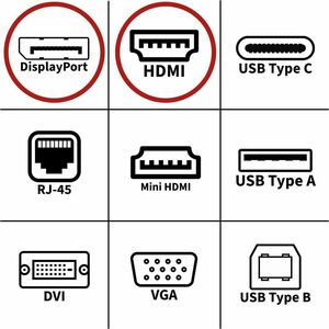 4XEM 8 Inch DisplayPort Male To HDMI Female Adapter - 10" DisplayPort/HDMI A/V Cable for Audio/Video Device, TV, Monitor, 