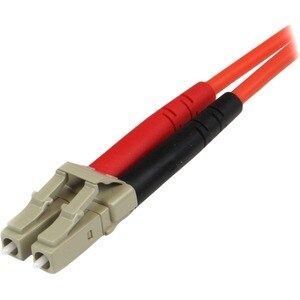 StarTech.com 1m Fiber Optic Cable - Multimode Duplex 50/125 - LSZH Fiber Jumper Cord - LC/ST - Fiber Optic for Network Dev