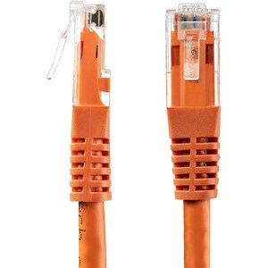 StarTech.com 50ft CAT6 Ethernet Cable - Orange Molded Gigabit - 100W PoE UTP 650MHz - Category 6 Patch Cord UL Certified W