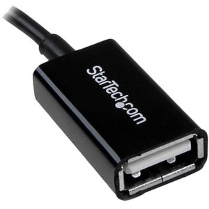 StarTech.com 13cm 5in. Micro USB to USB OTG Host Adapter - Micro USB Male to USB A Female On-The-GO Host Cable Adapter - C