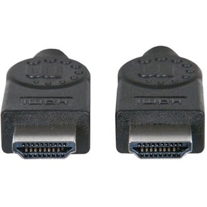 Manhattan Cable HDMI 1.4 M-M 3.0M+Ethernet - Extremo Secundario: 1 x 19-pin HDMI Digital Audio/Video - Male - 10.2Gbit/s -