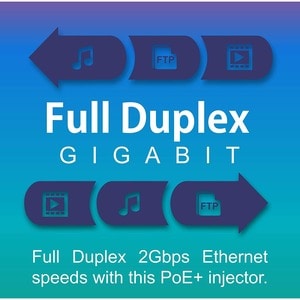 TRENDnet Gigabit Power Over Ethernet Plus Injector, Converts Non-Poe Gigabit To Poe+ Or PoE Gigabit, Supplies PoE (15.4W) 