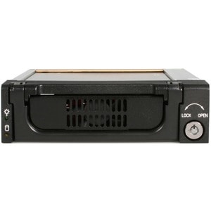 StarTech.com Aluminum Black SATA Hard Drive Drawer - Storage mobile rack - black - Turns any 3.5in SATA hard drive into a 