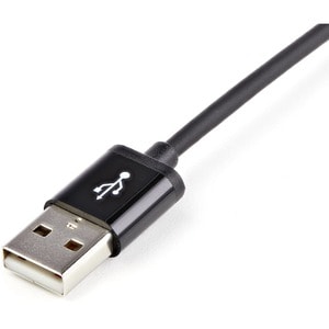 StarTech.com 1m (3ft) Black AppleÂ® 8-pin Lightning Connector to USB Cable for iPhone / iPod / iPad - Charge and Sync your