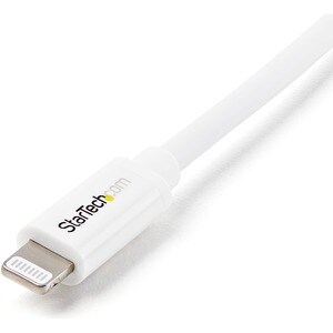 StarTech.com 2m (6ft) Long White AppleÂ® 8-pin Lightning Connector to USB Cable for iPhone / iPod / iPad - Cable for iPhon