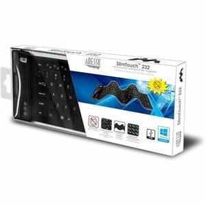 Adesso SlimTouch 232 Antimicrobial Waterproof Flex Keyboard (Full Size) - Cable Connectivity - USB Interface - 120 Key Mul