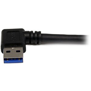 StarTech.com 1m Black SuperSpeed USB 3.0 (5Gbps) Cable - Right Angle A to B - M/M - Connect USB 3.0 devices, even in hard 