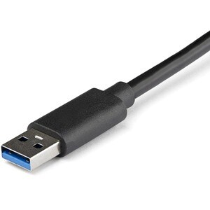 StarTech.com USB 3.0 auf Dual Port Gigabit Ethernet LAN Adapter mit USB-Port - Schwarz - USB - 2 Anschluss(e) - 2 - Twiste