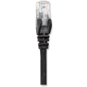Network Patch Cable, Cat5e, 0.5m, Black, CCA, U/UTP, PVC, RJ45, Gold Plated Contacts, Snagless, Booted, Lifetime Warranty 