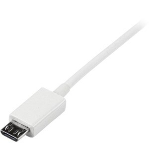 StarTech.com 0.5m White Micro USB Cable - A to Micro B - Charge or sync your Micro USB devices, with this high-quality whi