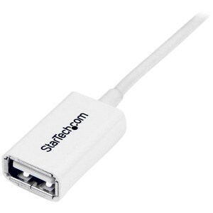 StarTech.com 1m White USB 2.0 Extension Cable A to A - M/F - Cable for Peripheral Device - First End: 1 x 4-pin USB 2.0 Ty