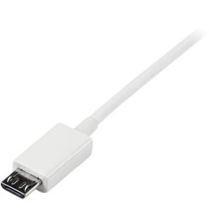 StarTech.com 0.5m White Micro USB Cable - A to Micro B - Cable for Cellular Phone, Camera, Hard Drive, Tablet PC - First E