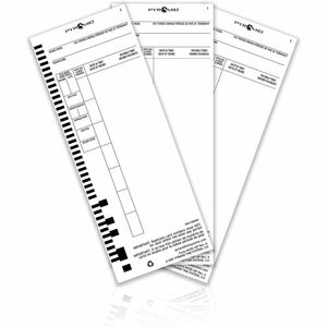 Pyramid English/French Time Cards (100pk) - 110 lb (49895.16 g) - Double Sided Sheet - 3 1/2" (8.9 cm) x 9" (22.9 cm) Shee