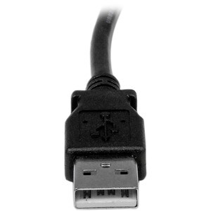 StarTech.com 1m USB 2.0 A to Right Angle B Cable - M/M - Connect hard-to-reach USB 2.0 peripherals, for installation in na