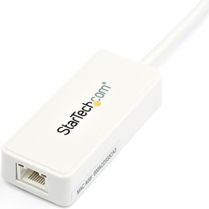 StarTech.com USB 3.0 to Gigabit Ethernet Adapter NIC w/ USB Port - White - Add a Gigabit Ethernet port and a USB 3.0 pass-