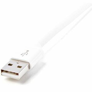StarTech.com Cable Largo Lightning a USB de 2m - Carga Rápida y Sincronización para iPhone/iPad/iPod - Blanco - Cable for 
