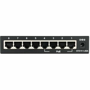 Switch Ethernet D-Link DES-1008PA 8 Porte - Fast Ethernet - 10/100Base-TX - 2 Layer supportato - 52 W PoE Budget - Coppia 