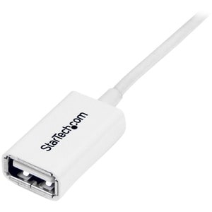 StarTech.com 1m White USB 2.0 Extension Cable Cord - A to A - USB Male to Female Cable - 1x USB A (M), 1x USB A (F) - Whit