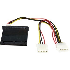 StarTech.com IDE to SATA Adapter - 1 x 40-pin IDE Female - 1 x 4-pin SP4 Power Male, 2 x 7-pin SATA Male - Black