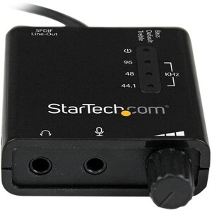StarTech.com USB Stereo Audio Adapter External Sound Card with SPDIF Digital Audio - Add an SPDIF digital audio output and