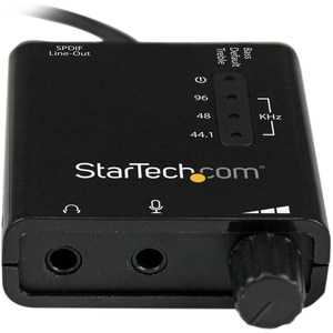 StarTech.com USB Sound Card w/ SPDIF Digital Audio & Stereo Mic â€" External Sound Card for Laptop or PC â€" SPDIF Output 